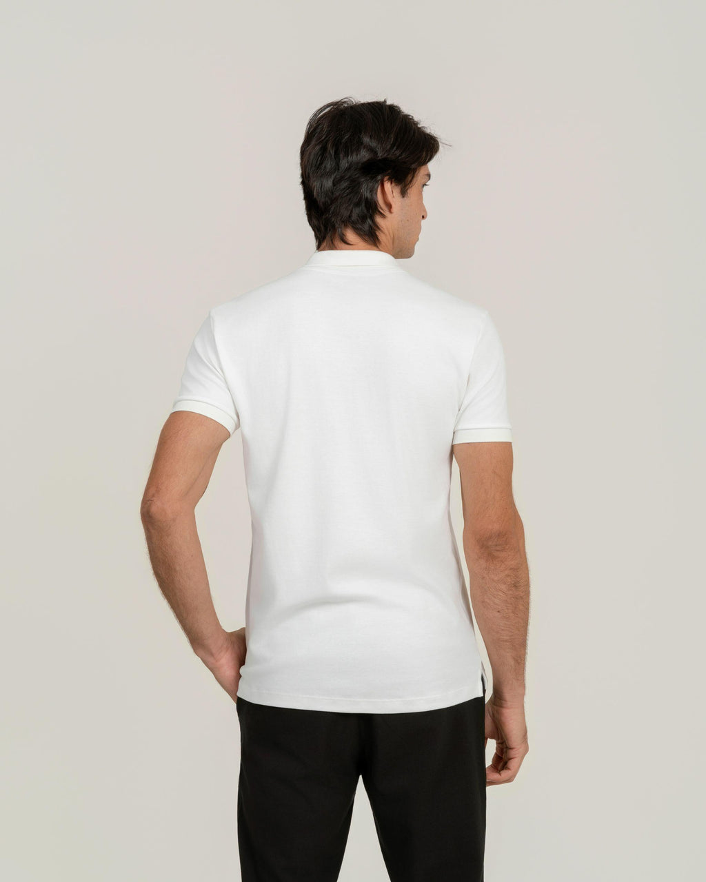Polo Suedine Egípcio Ivory