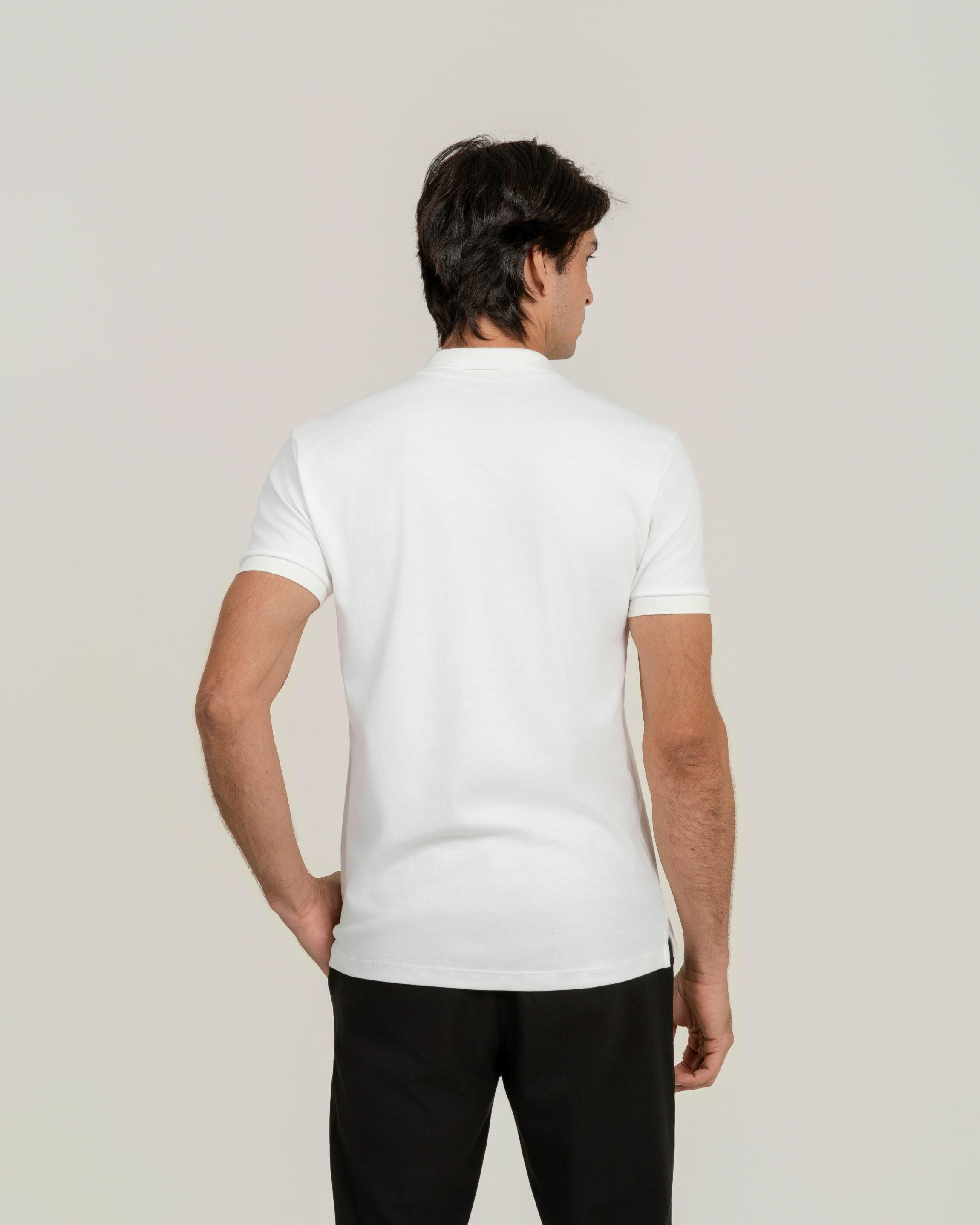 Polo Suedine Egípcio Ivory
