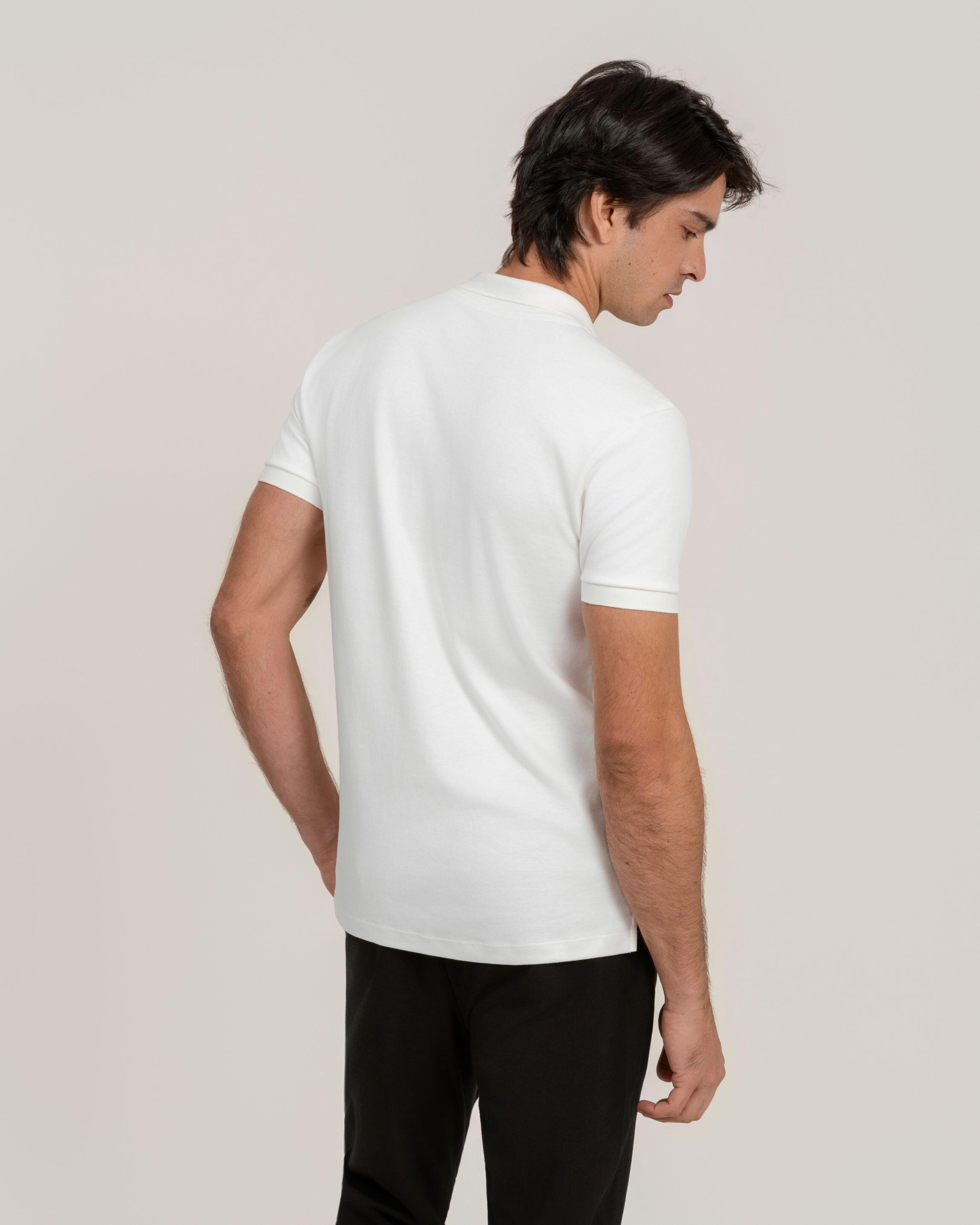 Polo Suedine Egípcio Ivory