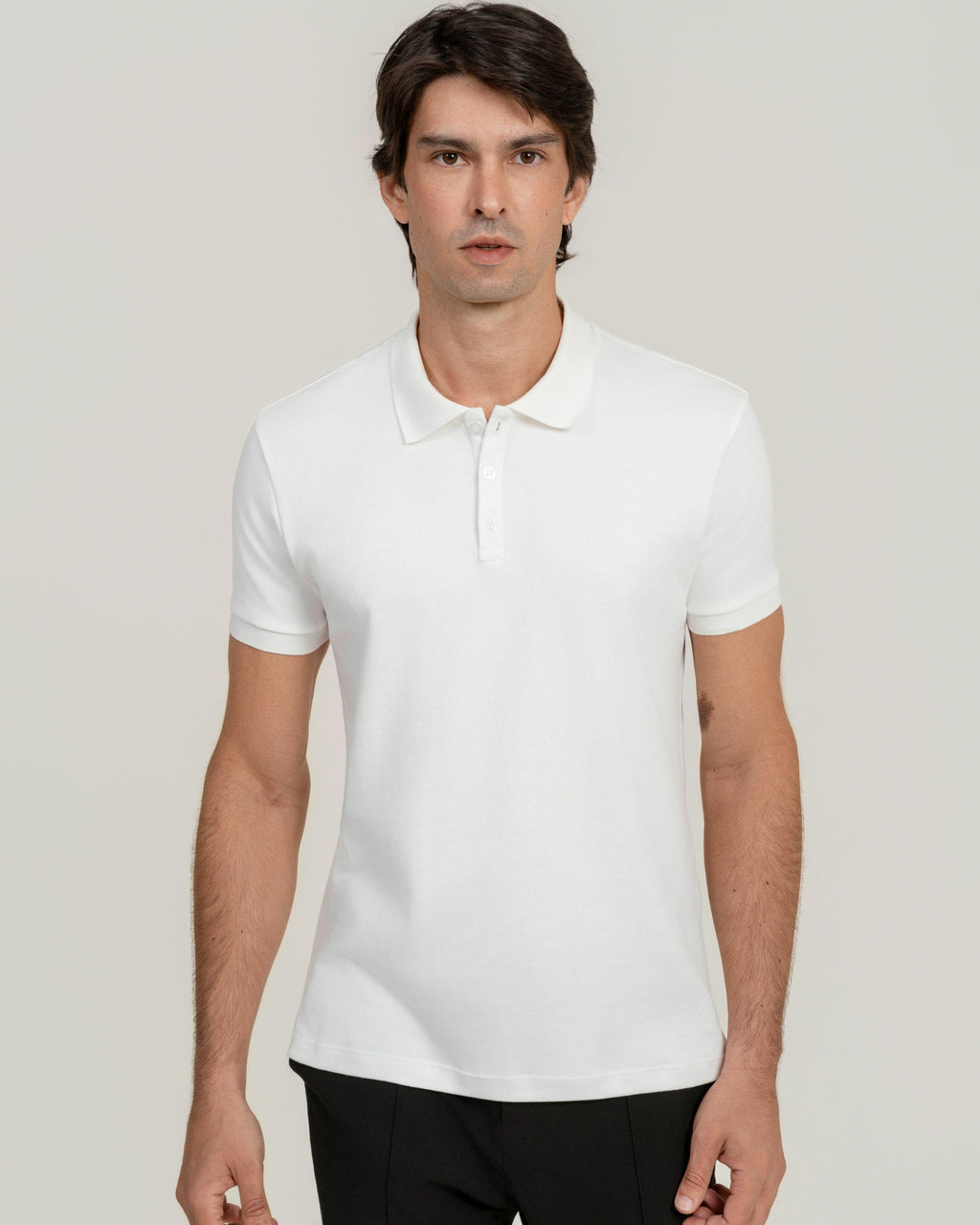 Polo Suedine Egípcio Ivory