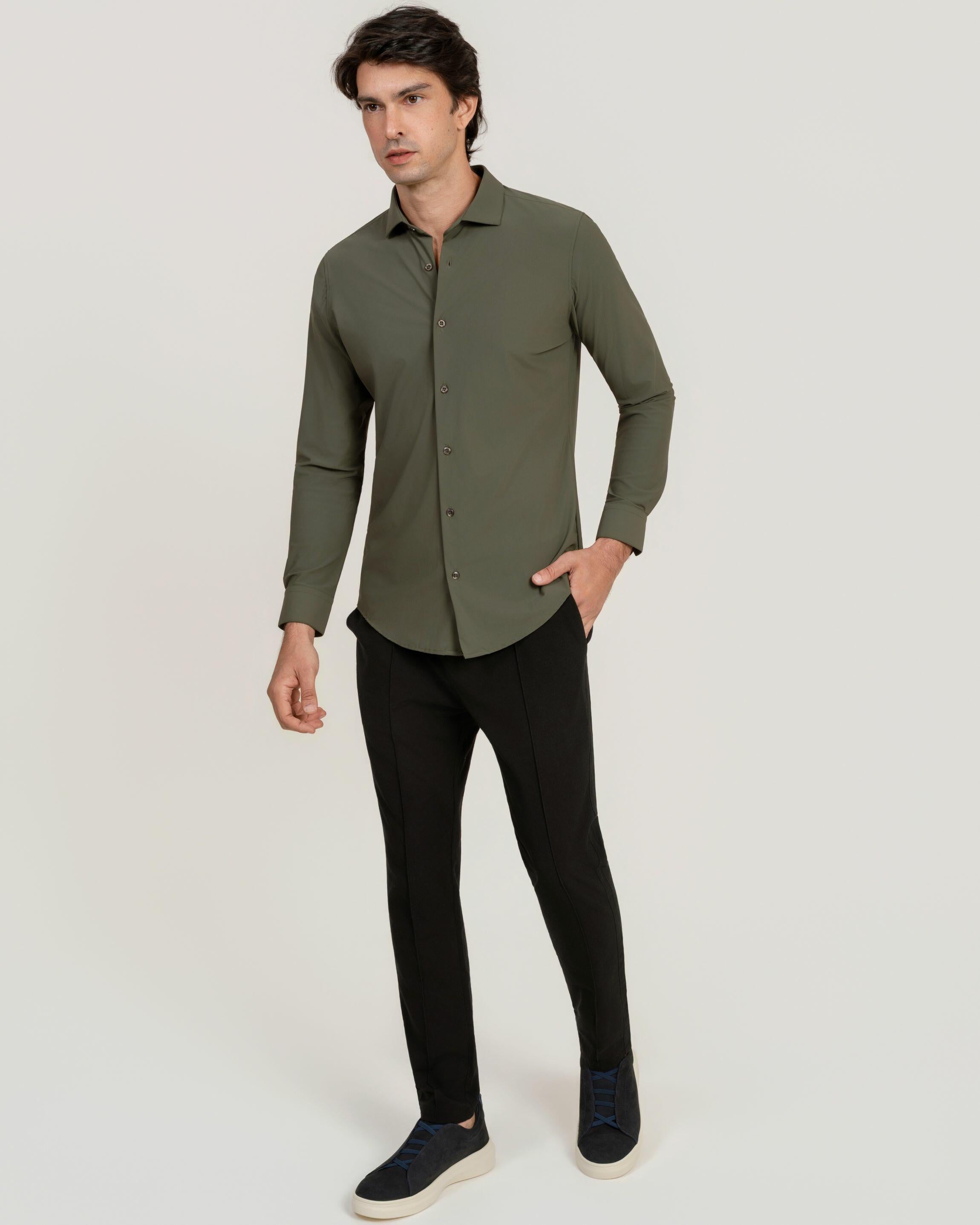 Camisa de Botão ML Tech Verd