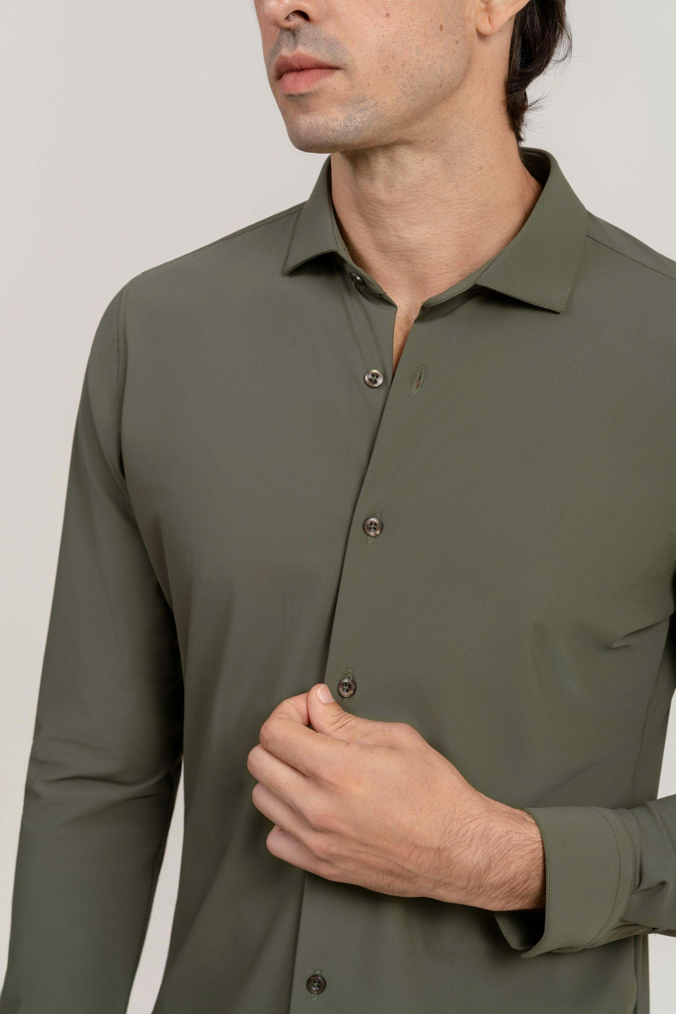 Camisa de Botão ML Tech Verd