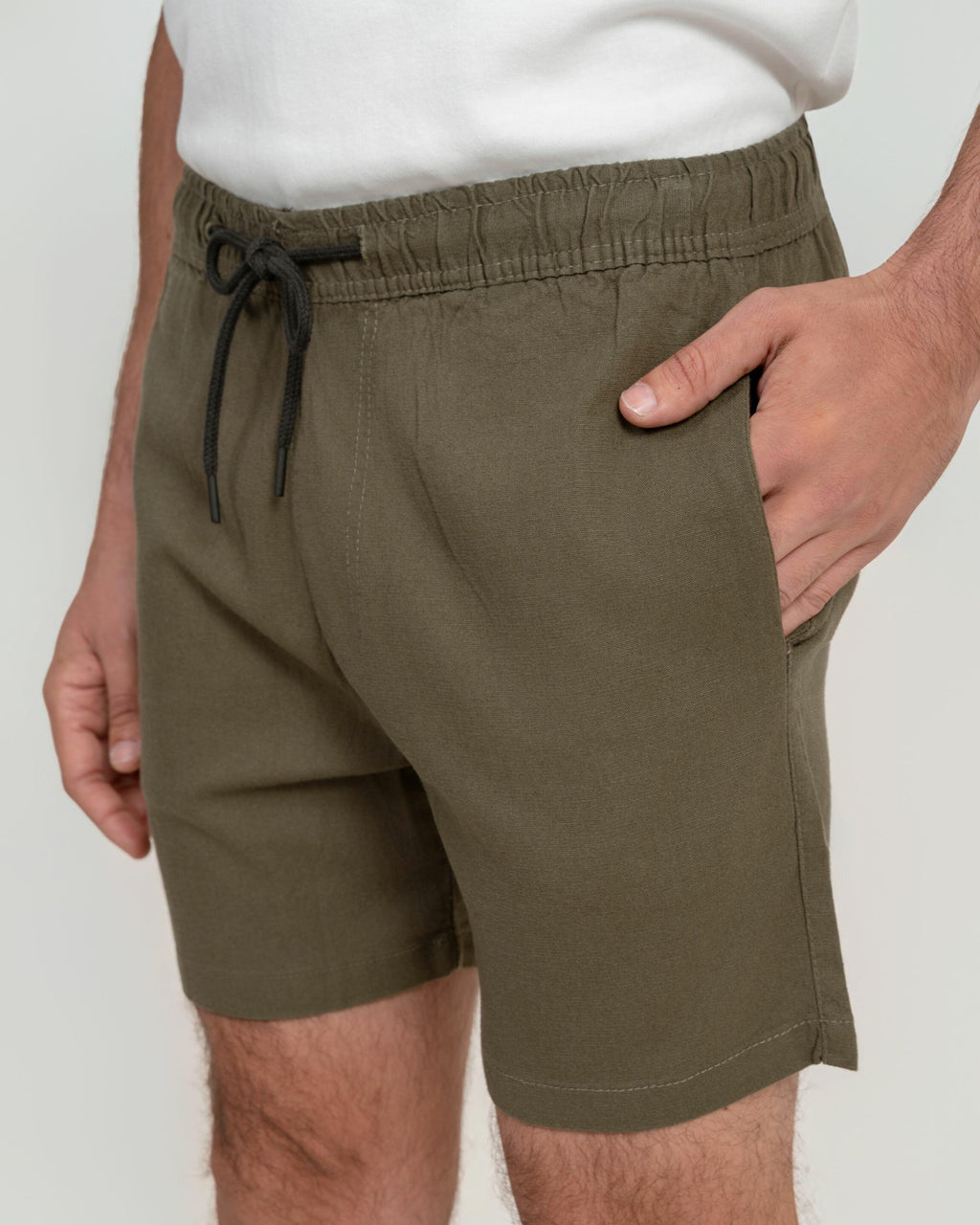 Short Linho Moss