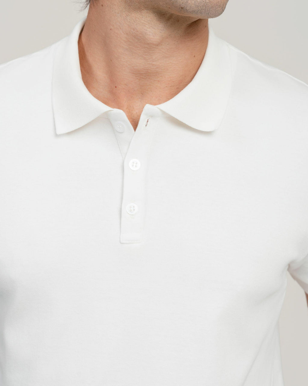 Polo Suedine Egípcio Ivory