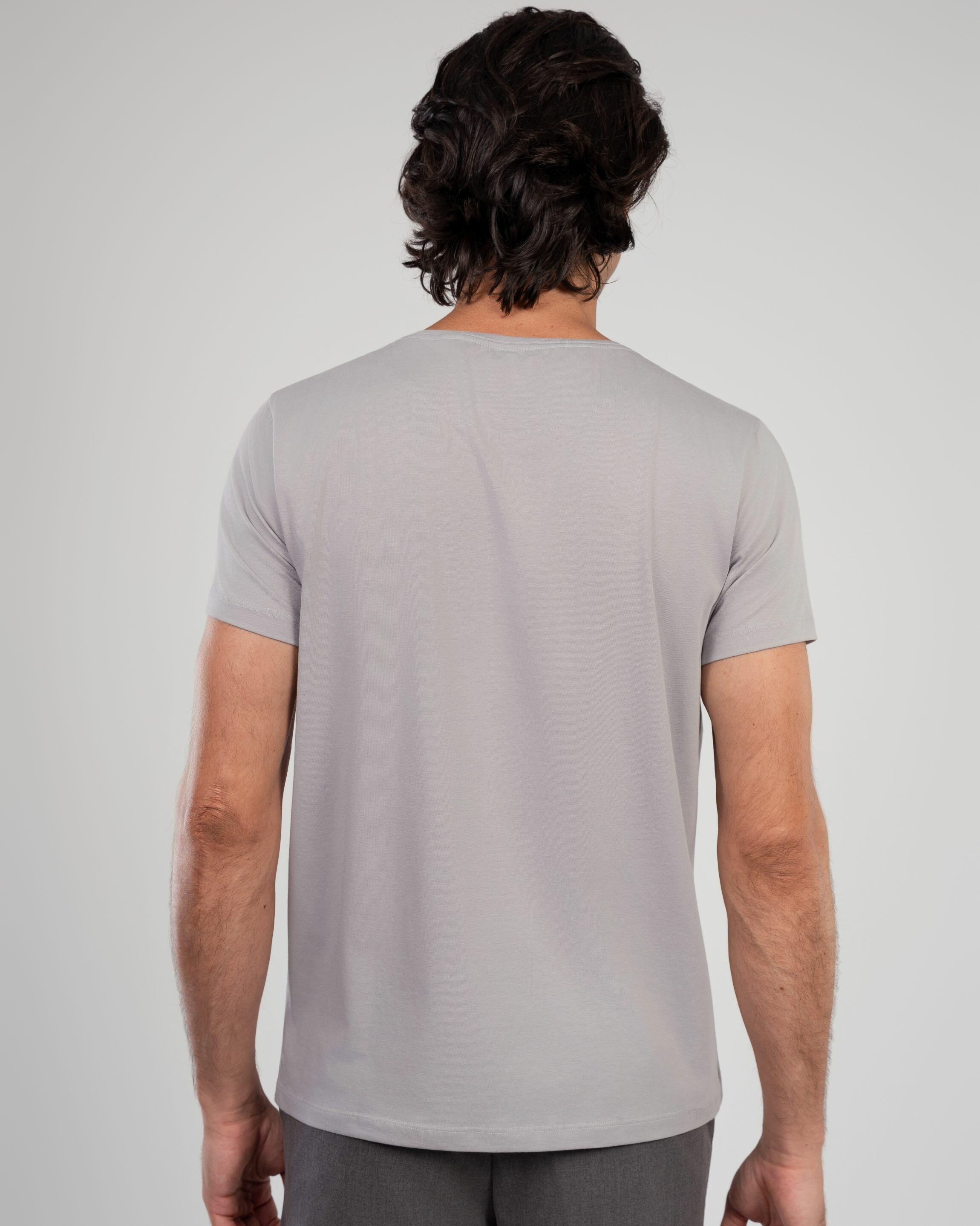 Camiseta Egípcio Gola Redonda Gray