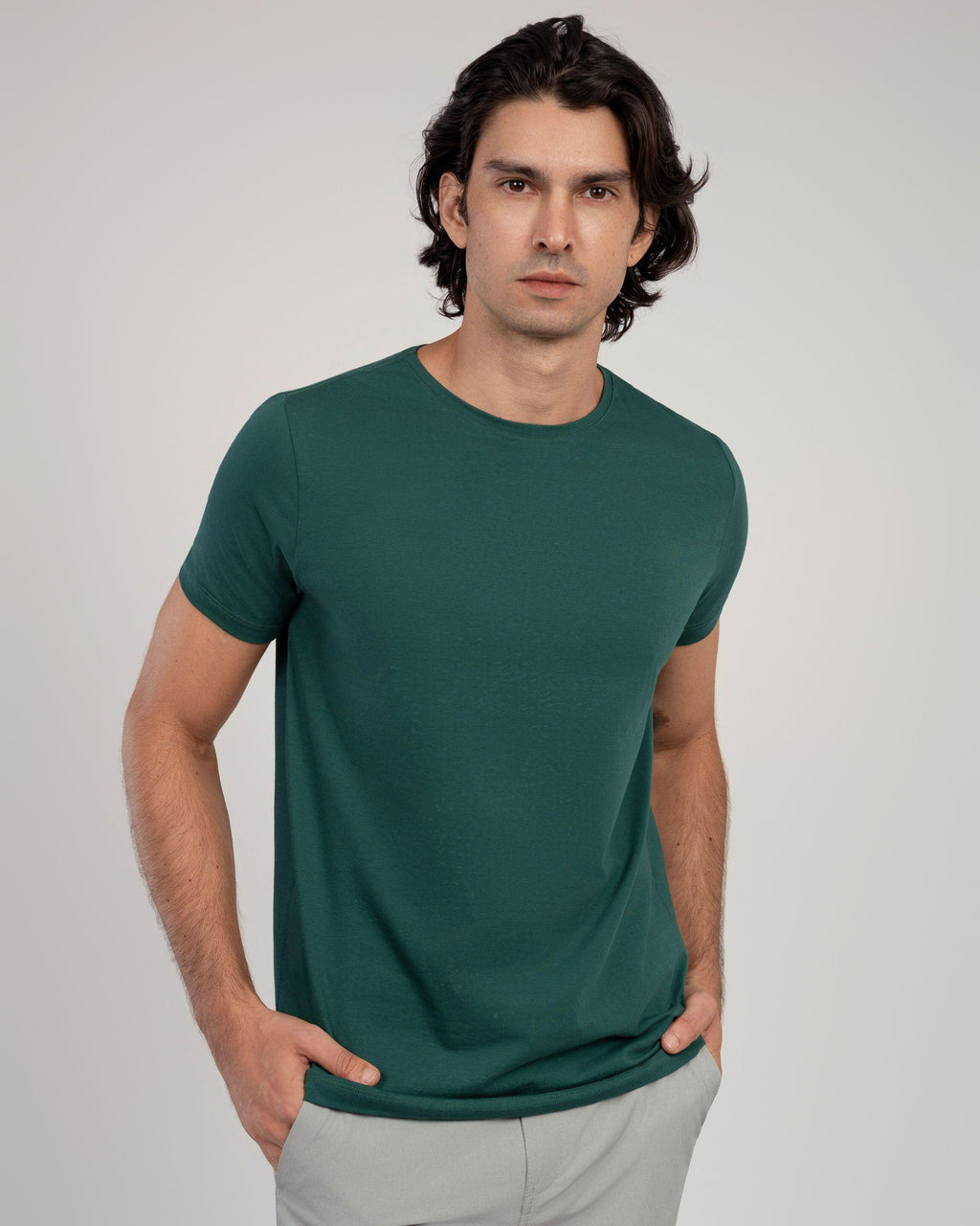 Camiseta Egípcio Gola Redonda Emerald
