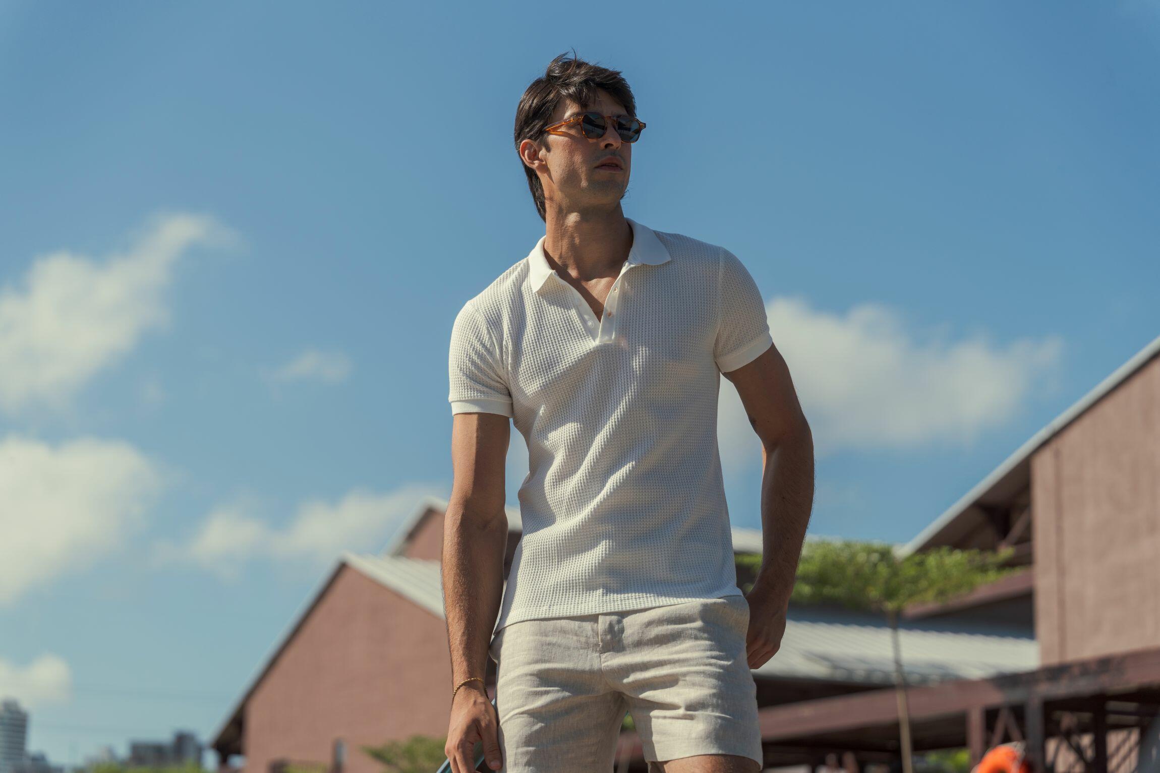 Polo Griglia Avorio