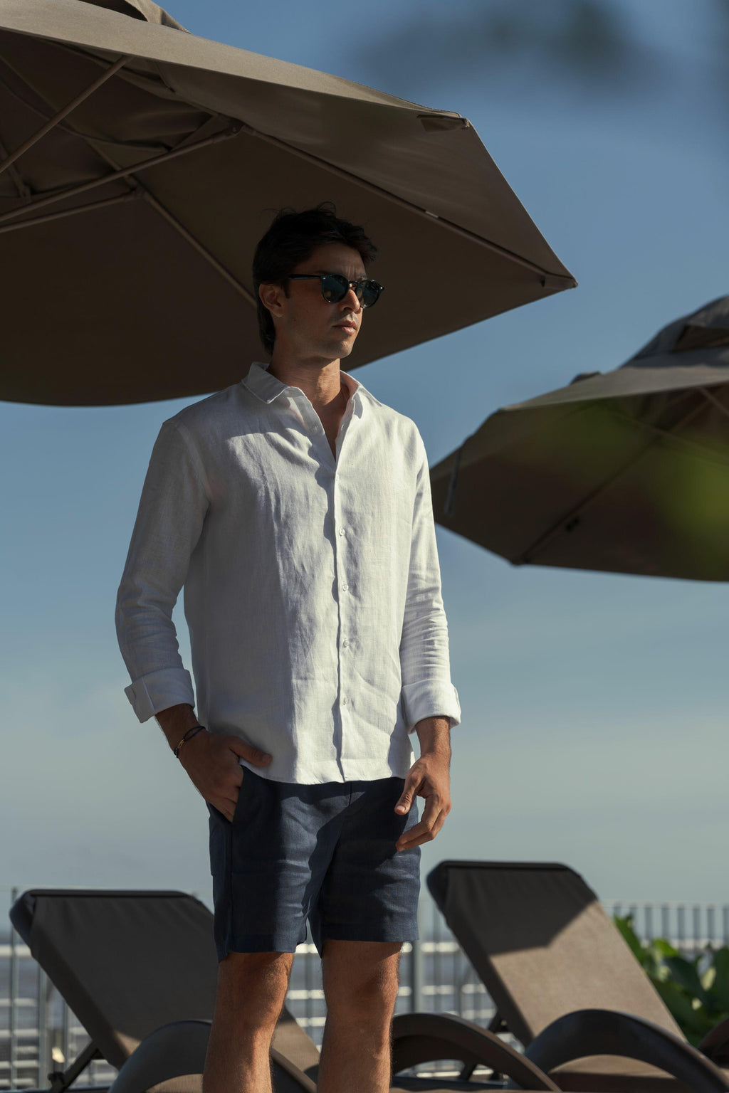 Camisa de Botão ML Puro Linho White