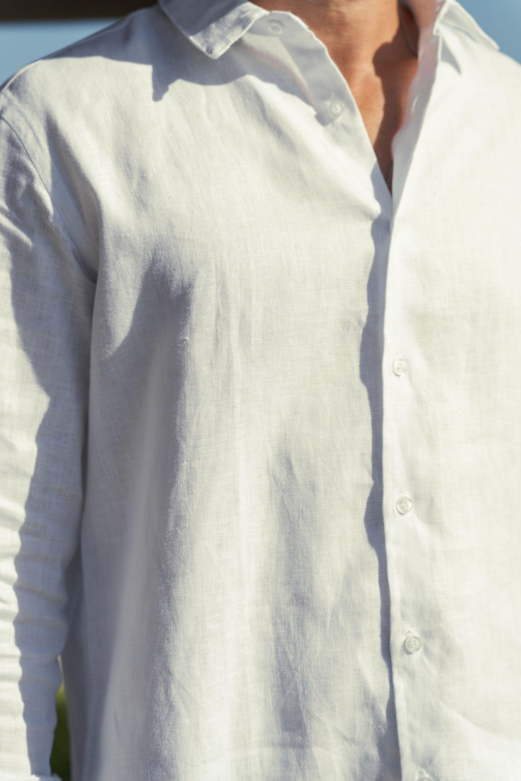 Camisa de Botão ML Puro Linho White