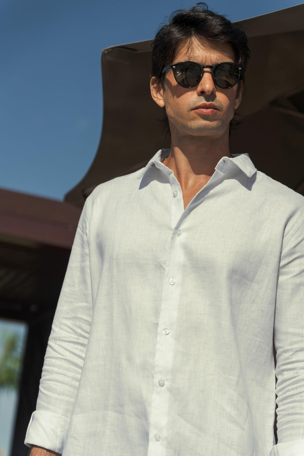 Camisa de Botão ML Puro Linho White