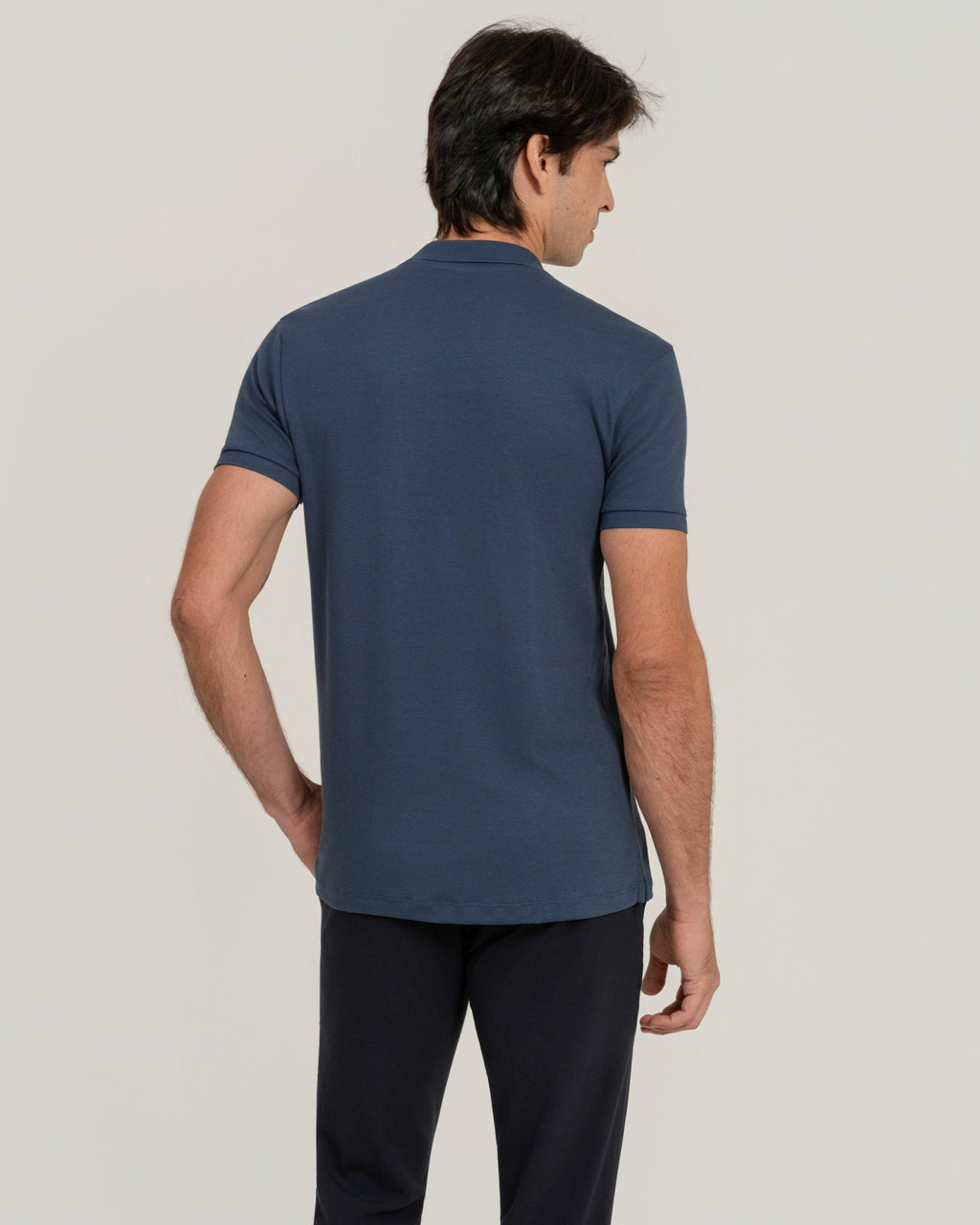 Polo Suedine Egípcio Navy
