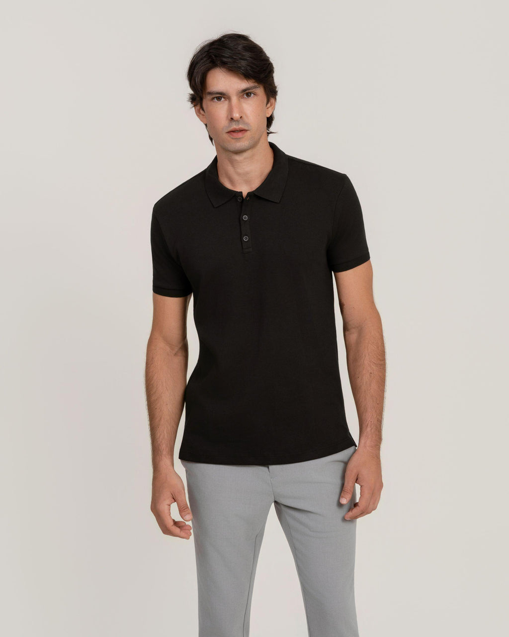 Polo Suedine Egípcio Black