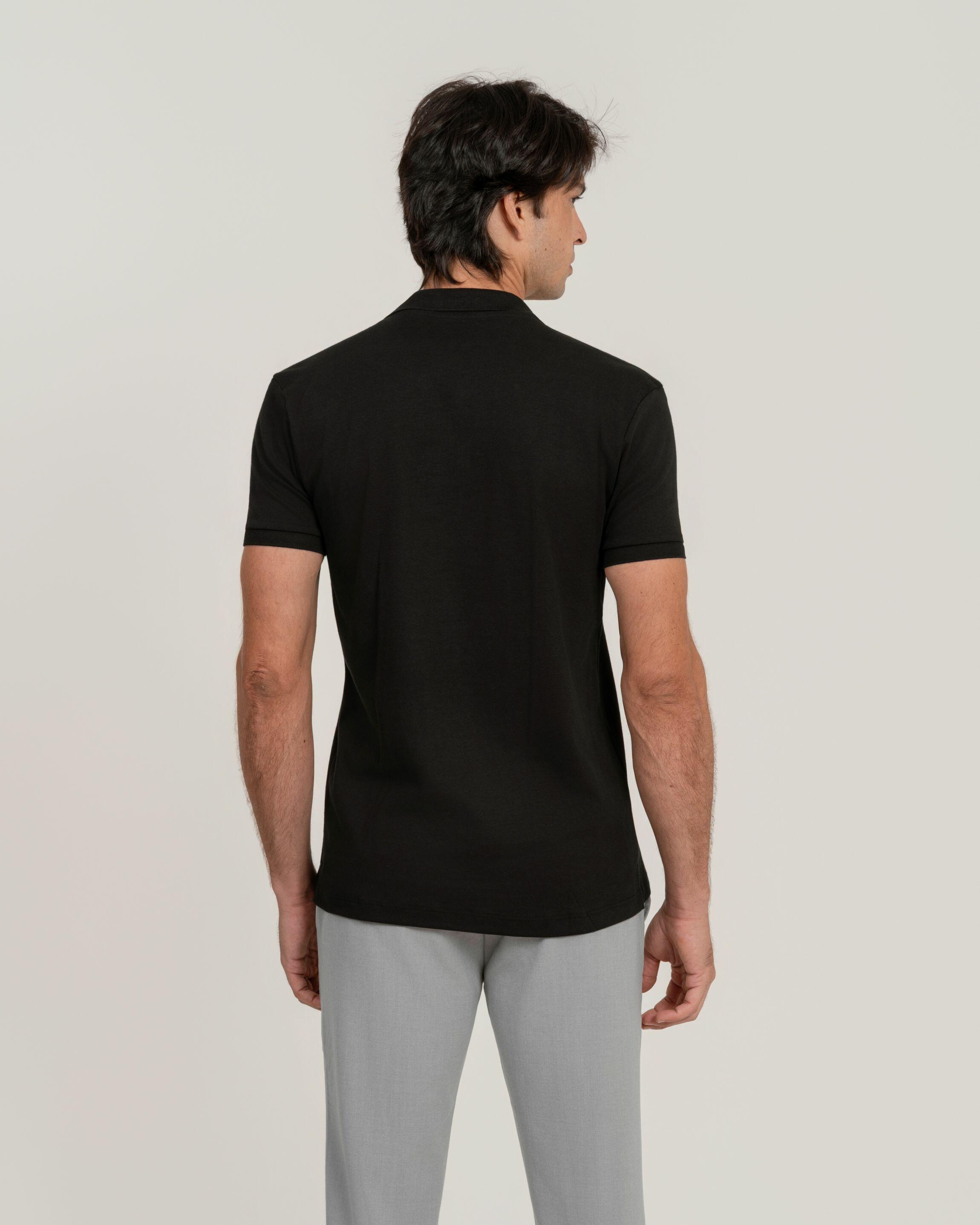 Polo Suedine Egípcio Black