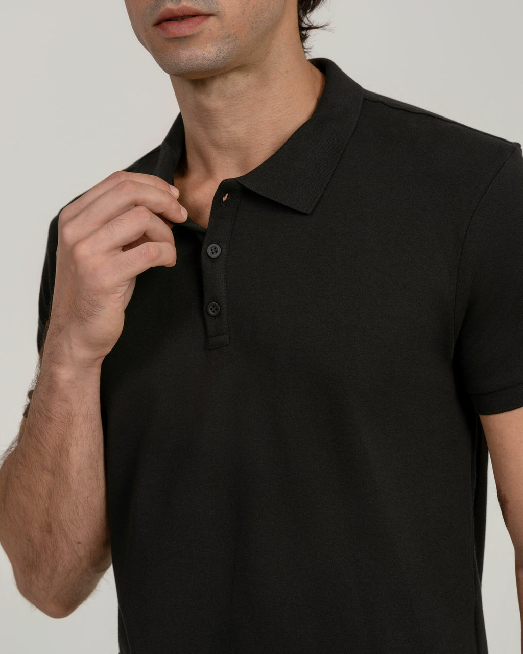 Polo Suedine Egípcio Black