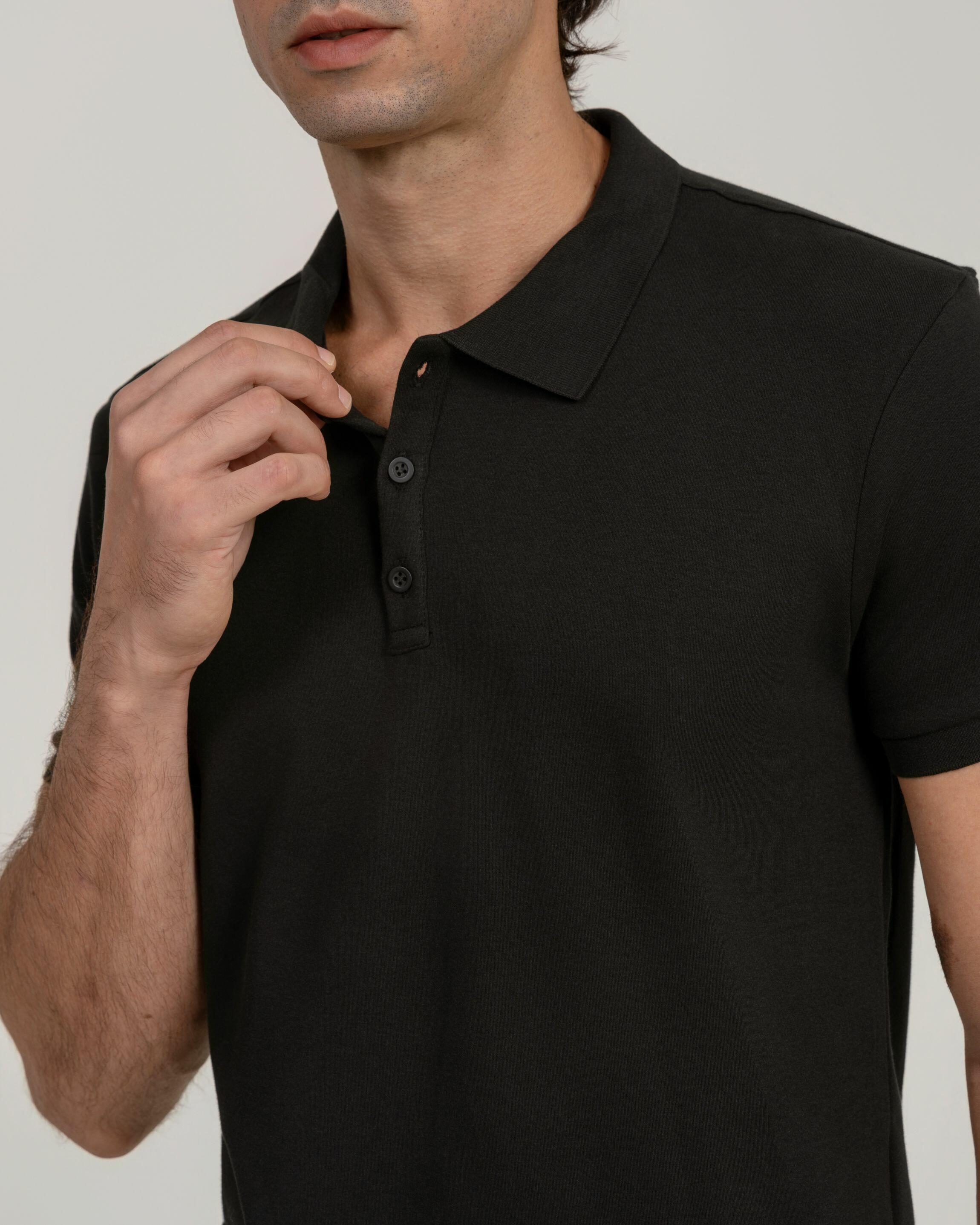 Polo Suedine Egípcio Black