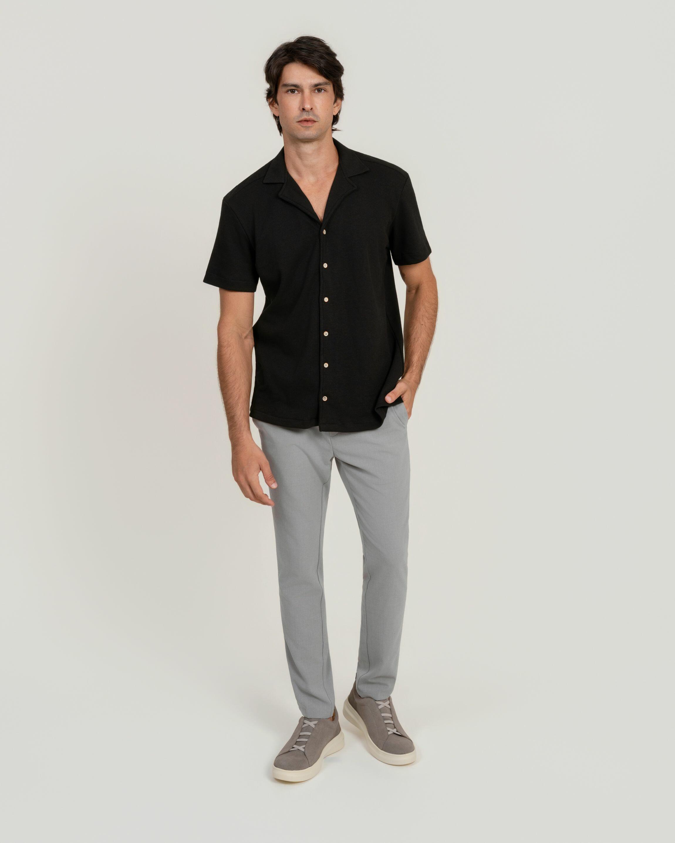 Camisa de Botão MC Havana Black