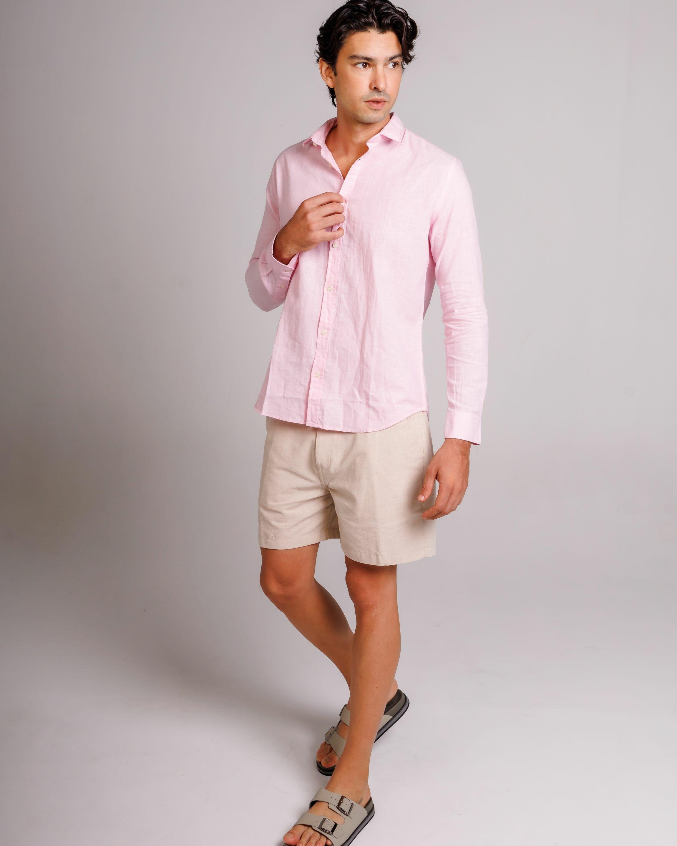 Camisa de Botão ML Linho Pienza Baby
