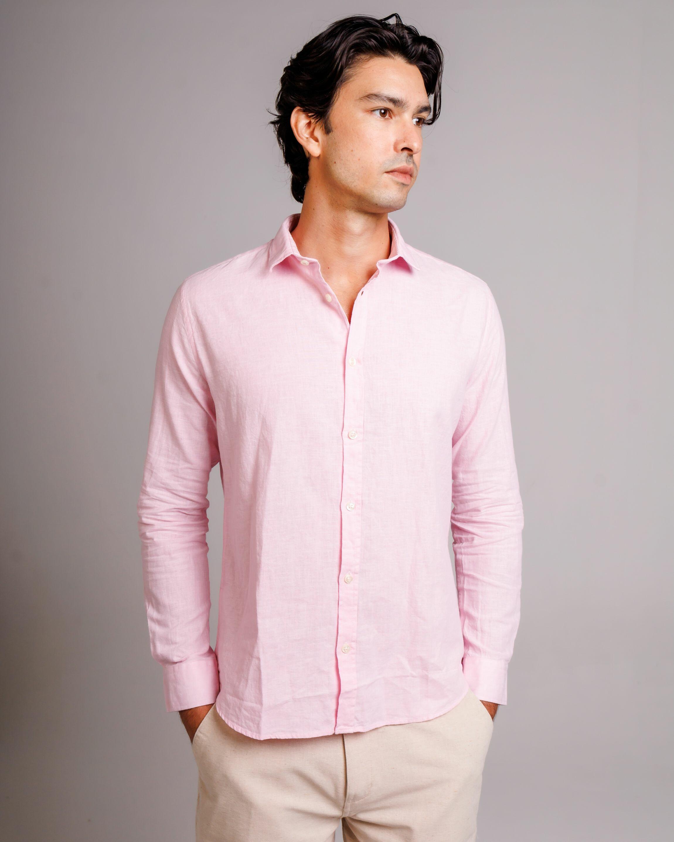 Camisa de Botão ML Linho Pienza Baby