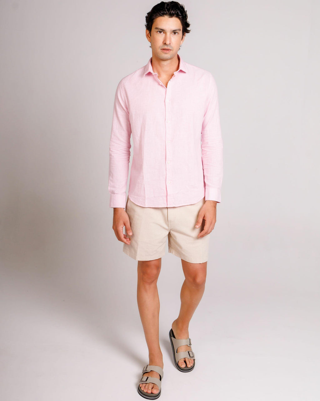 Camisa de Botão ML Linho Pienza Baby