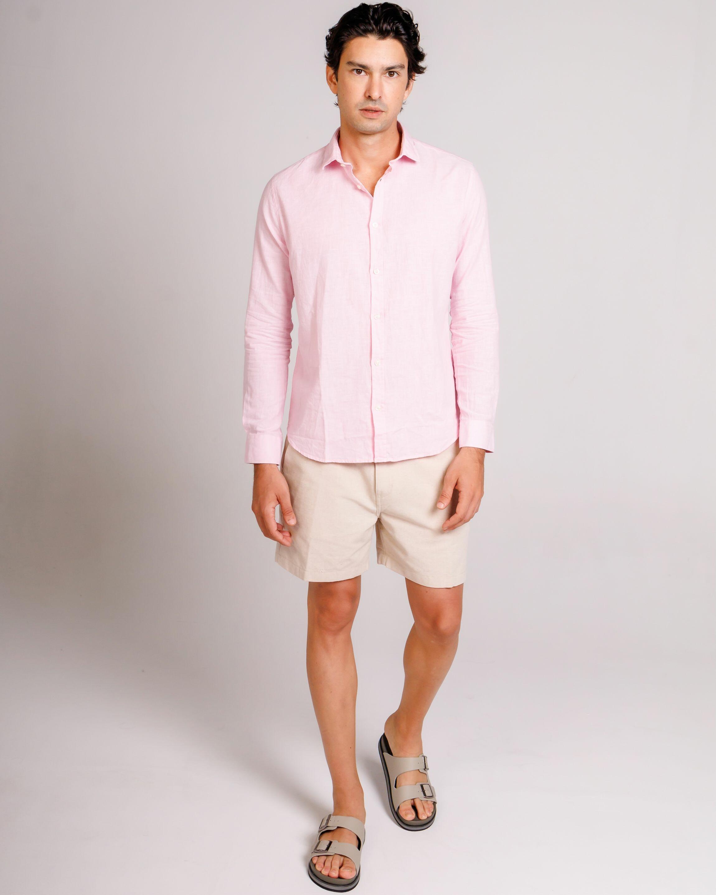 Camisa de Botão ML Linho Pienza Baby