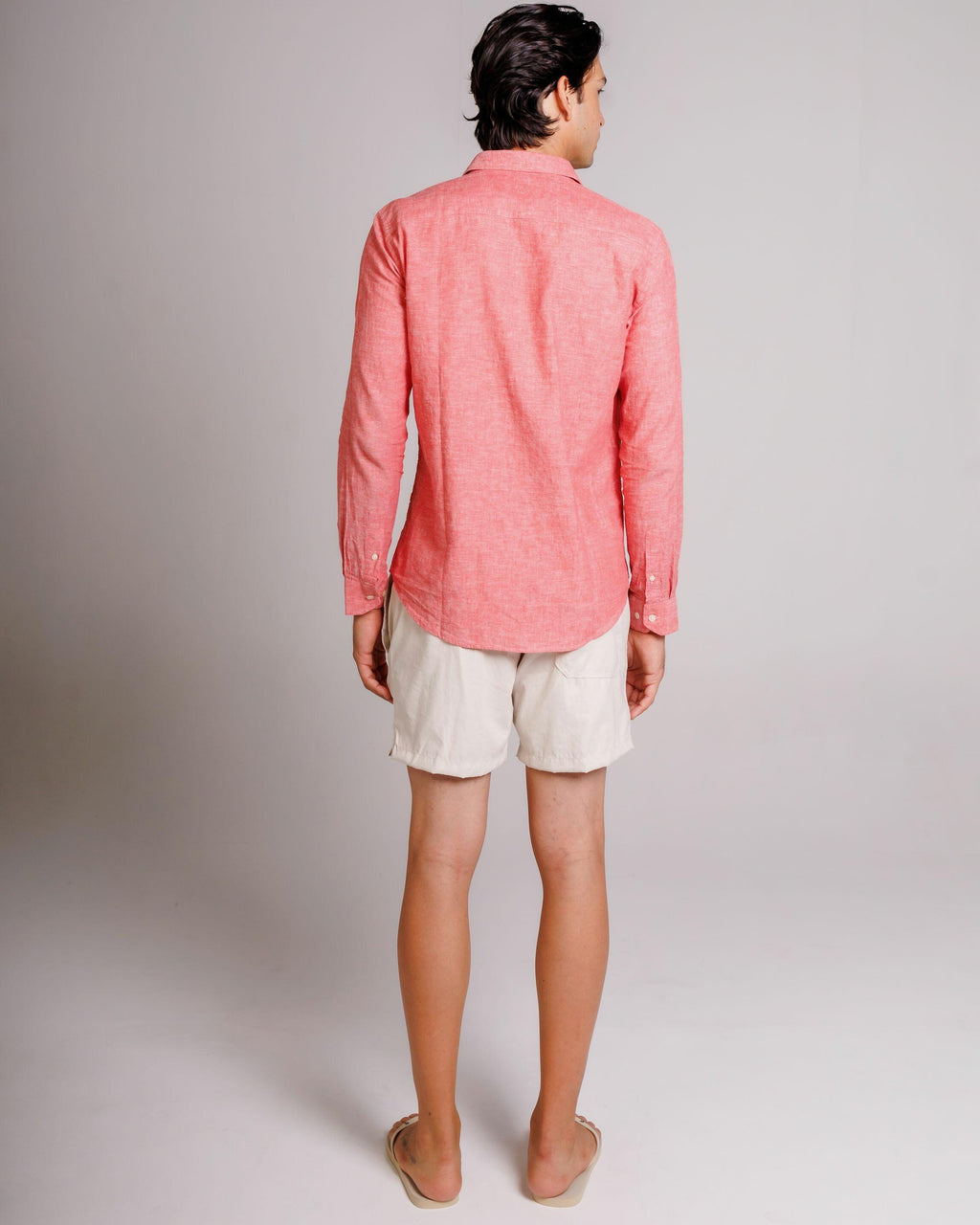 Camisa de Botão ML Linho Pienza Rouge