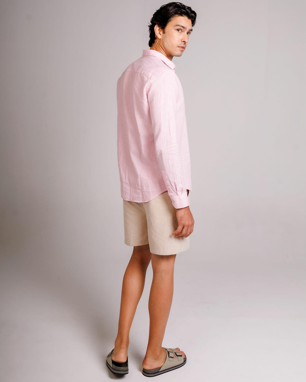 Camisa de Botão ML Linho Pienza Baby