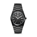 Relogio Masculino Quadrado Hudson Date Preto com Fundo Preto