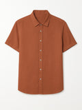 Camisa de Botão MC Linho Cambraia Wood
