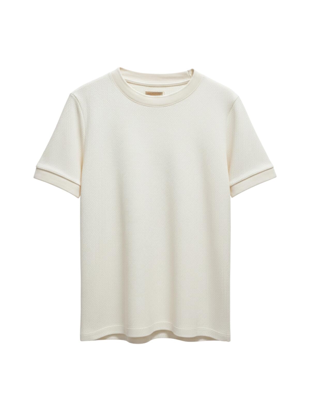 Camiseta Texture Offwhit