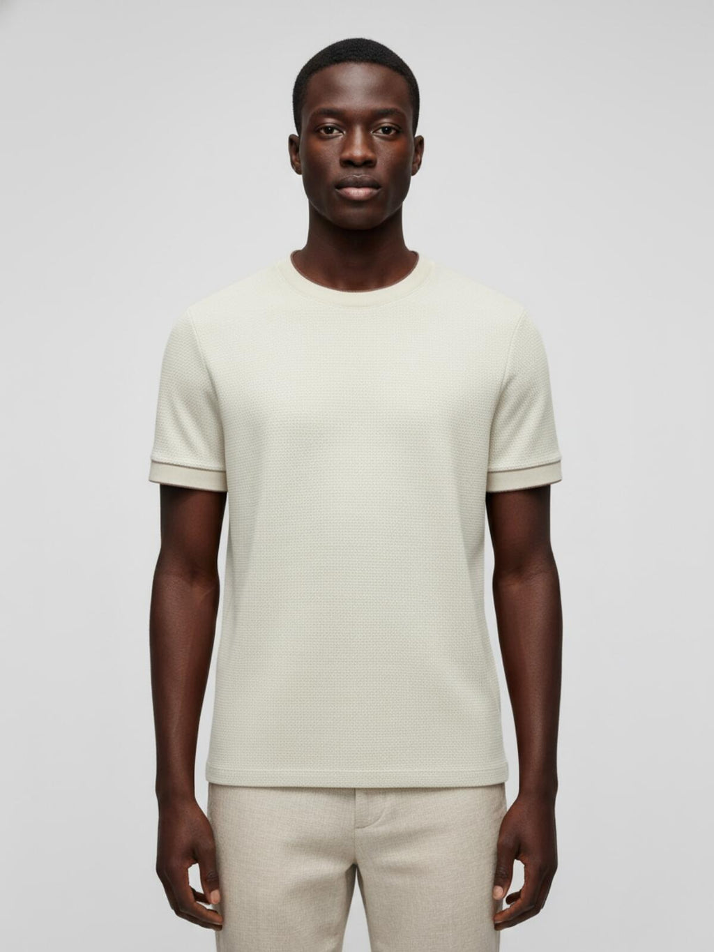Camiseta Texture Offwhit