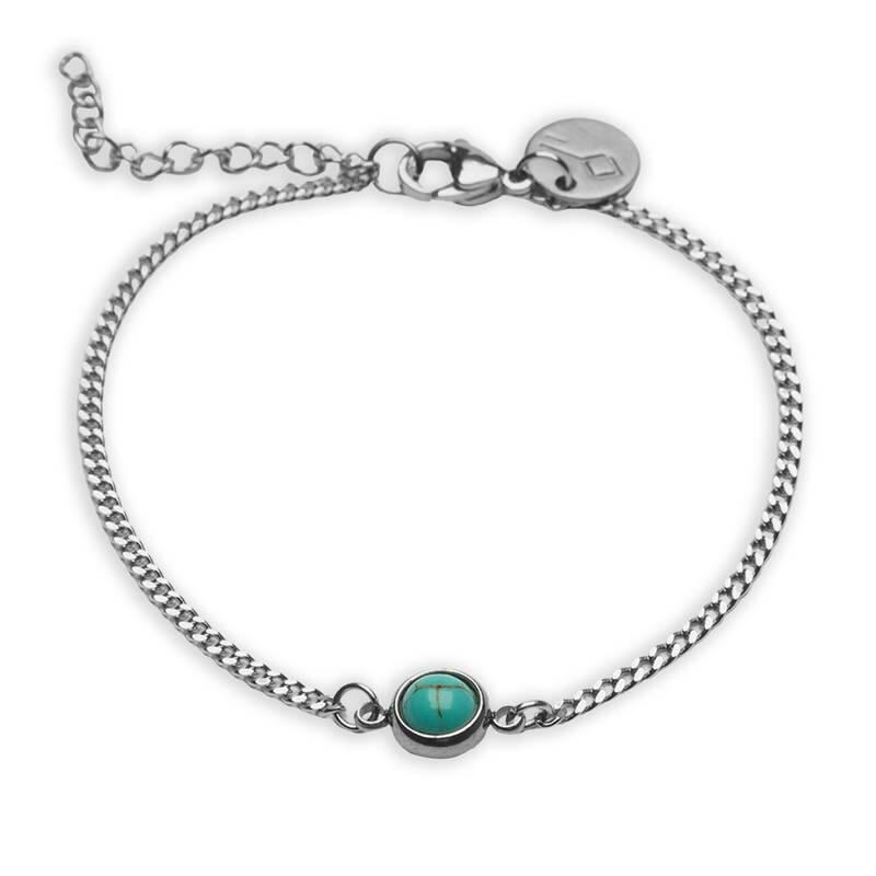 Pulseira Aco Godley Turquesa Niquel