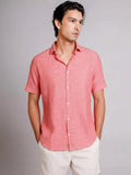 Camisa de Botão MC Linho Pienza Rouge
