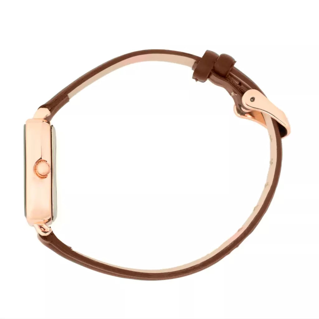 Relógio Feminino Quadrado Square Bronx Rosé Gold