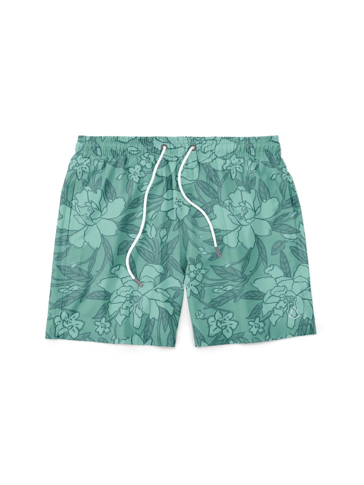 Short Estampado Peony Verde
