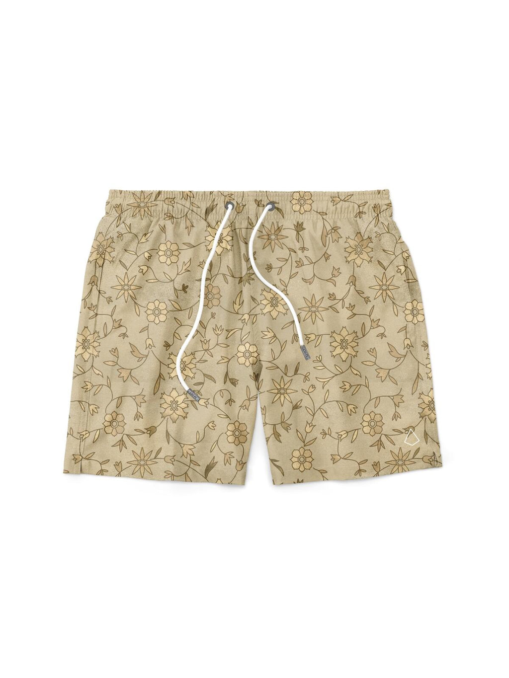 Short Estampado Garden Amarelo