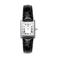 Relogio Quadrado Pulseira de Couro Square Romain Croco Murray Hill