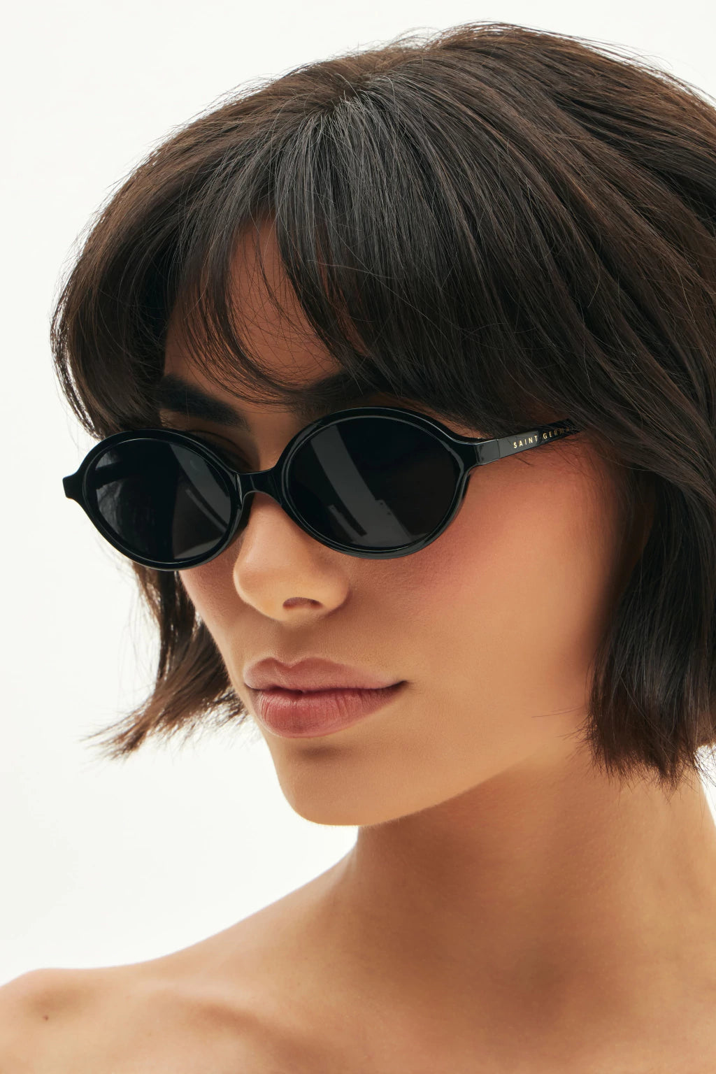Oculos de Sol Oval Feminino Siena Full Black