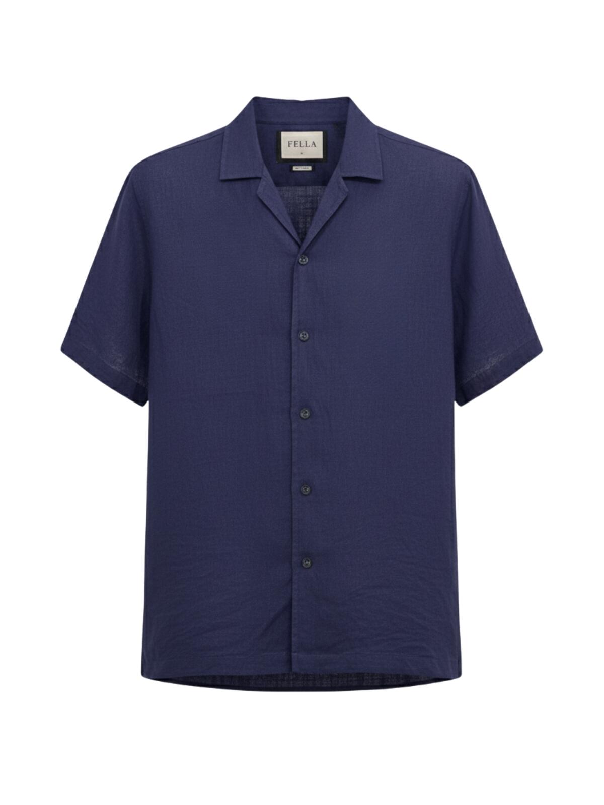 Camisa de Botão MC Cubana Puro Linho Santori