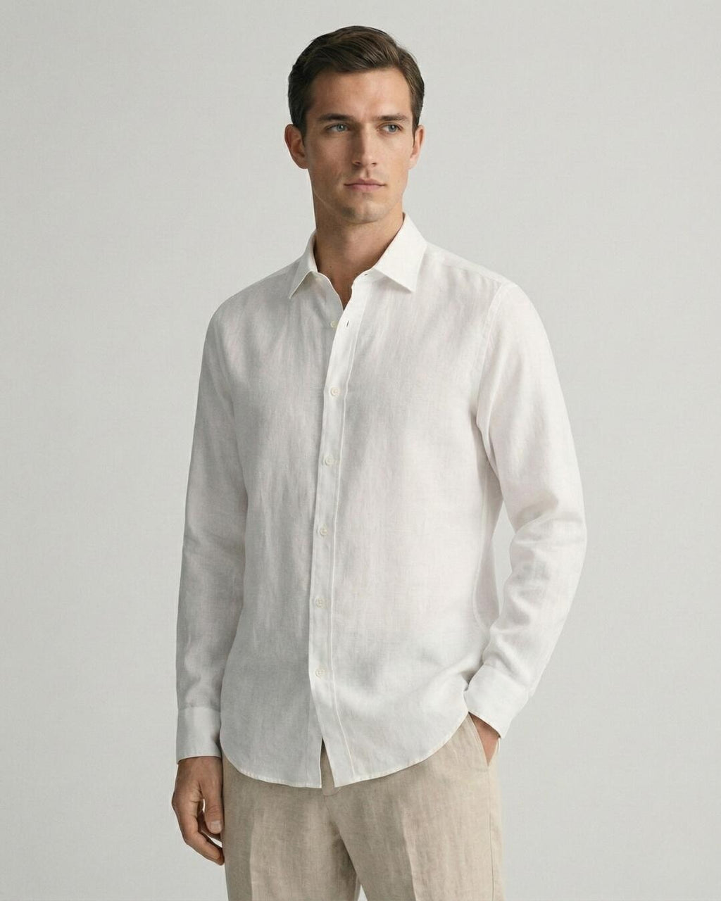 Camisa de Botão ML Puro Linho Ivory