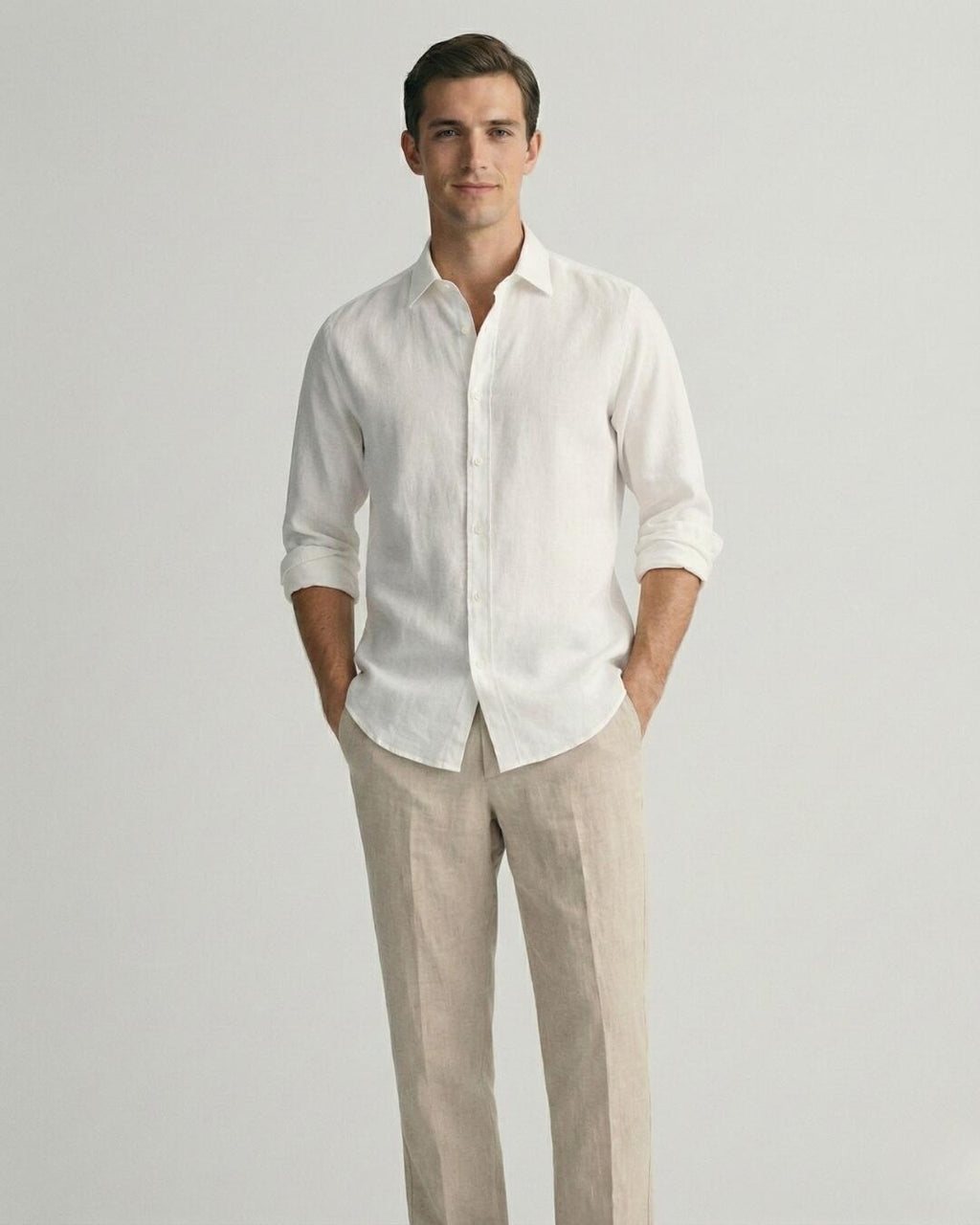 Camisa de Botão ML Puro Linho Ivory