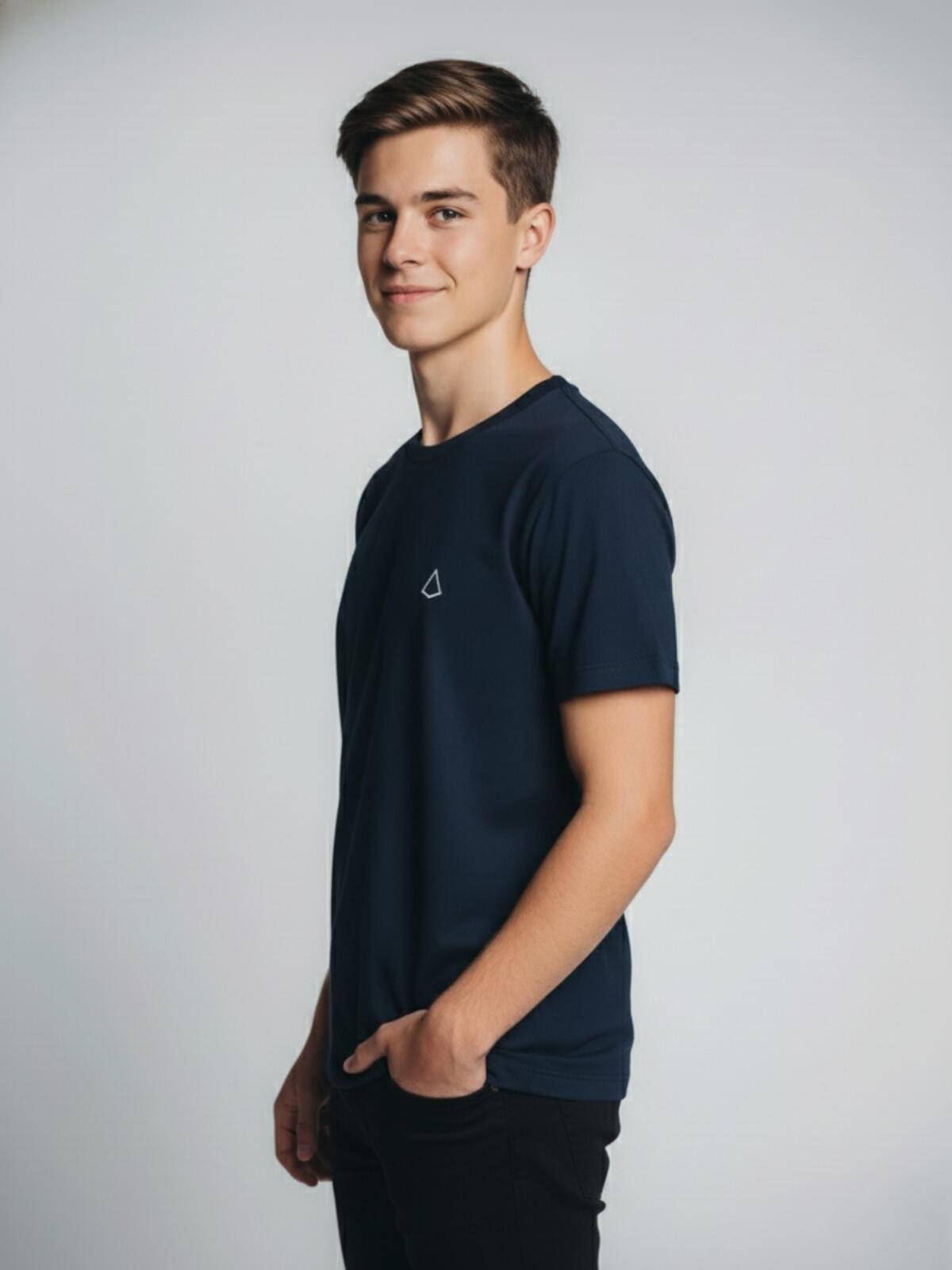 Camiseta Infantil Básico Teen Navy