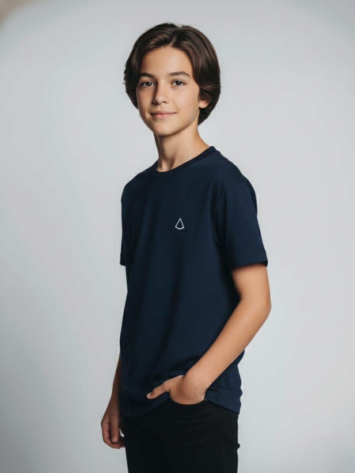Camiseta Infantil Básico Teen Navy
