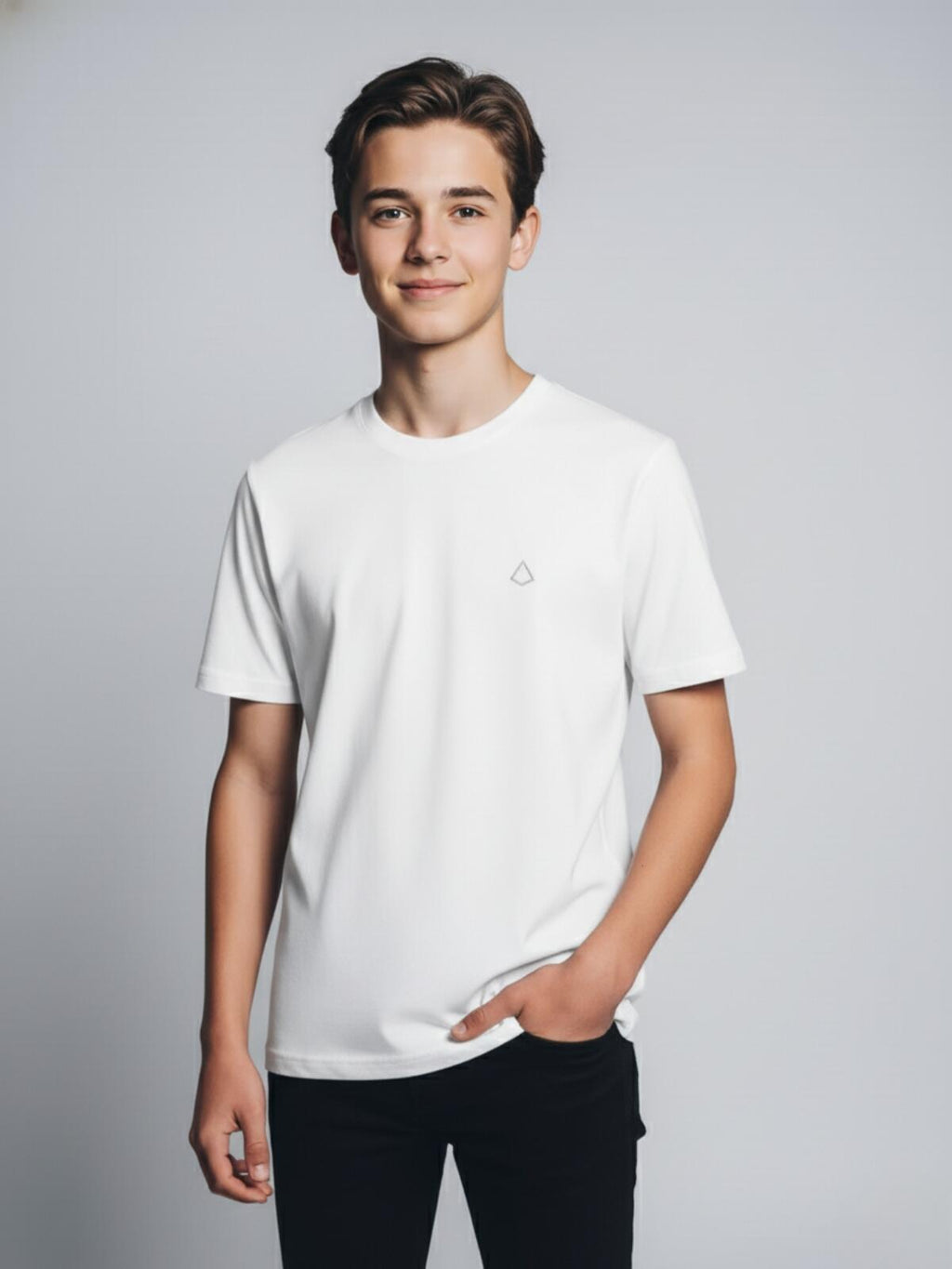Camiseta Infantil Básico Teen  White