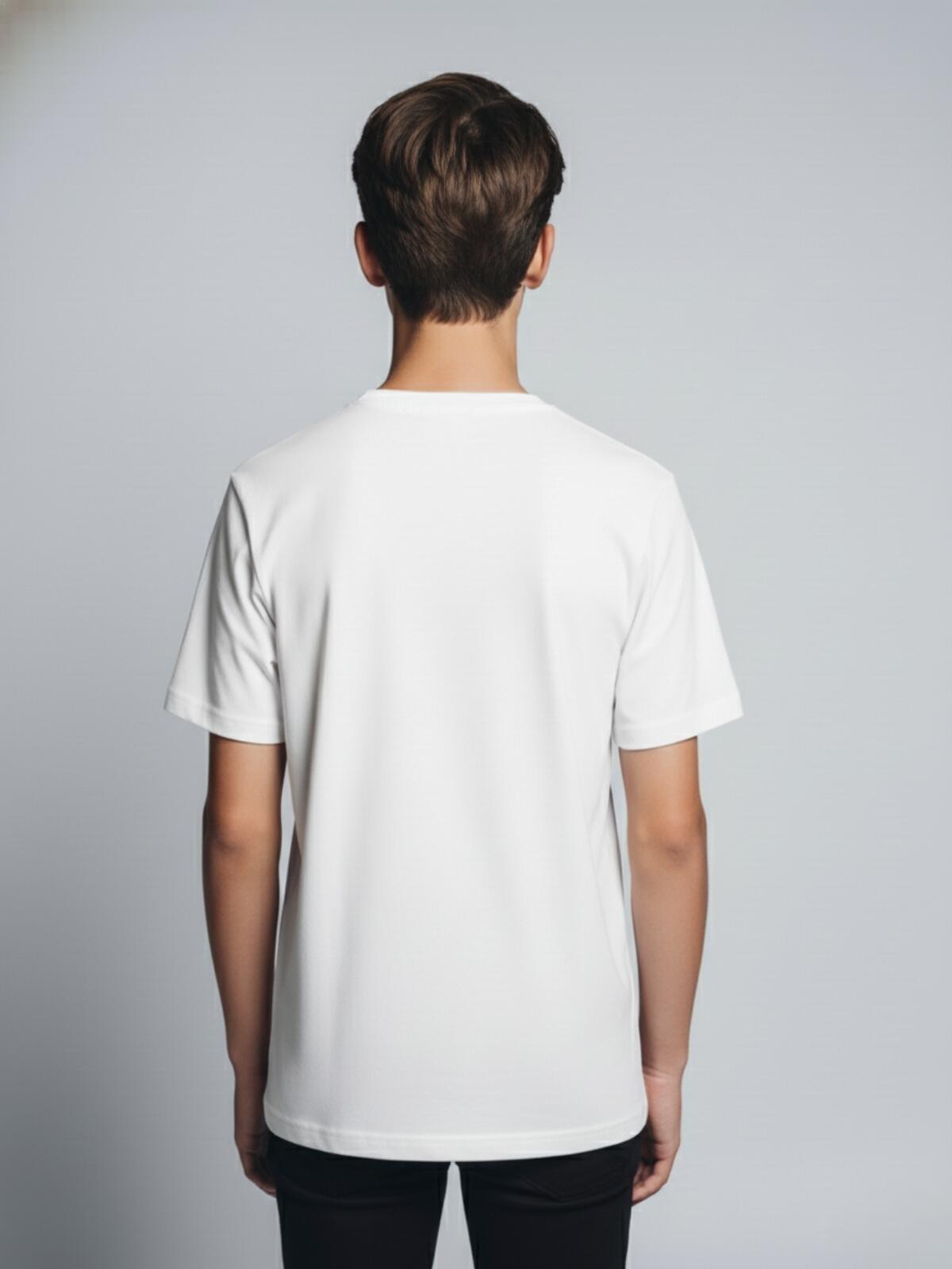 Camiseta Infantil Básico Teen  White