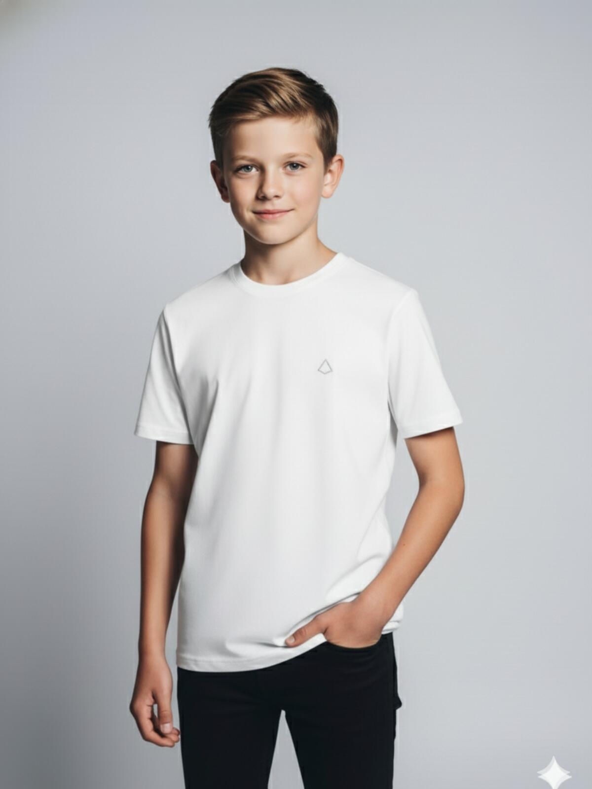 Camiseta Infantil Básico Teen  White