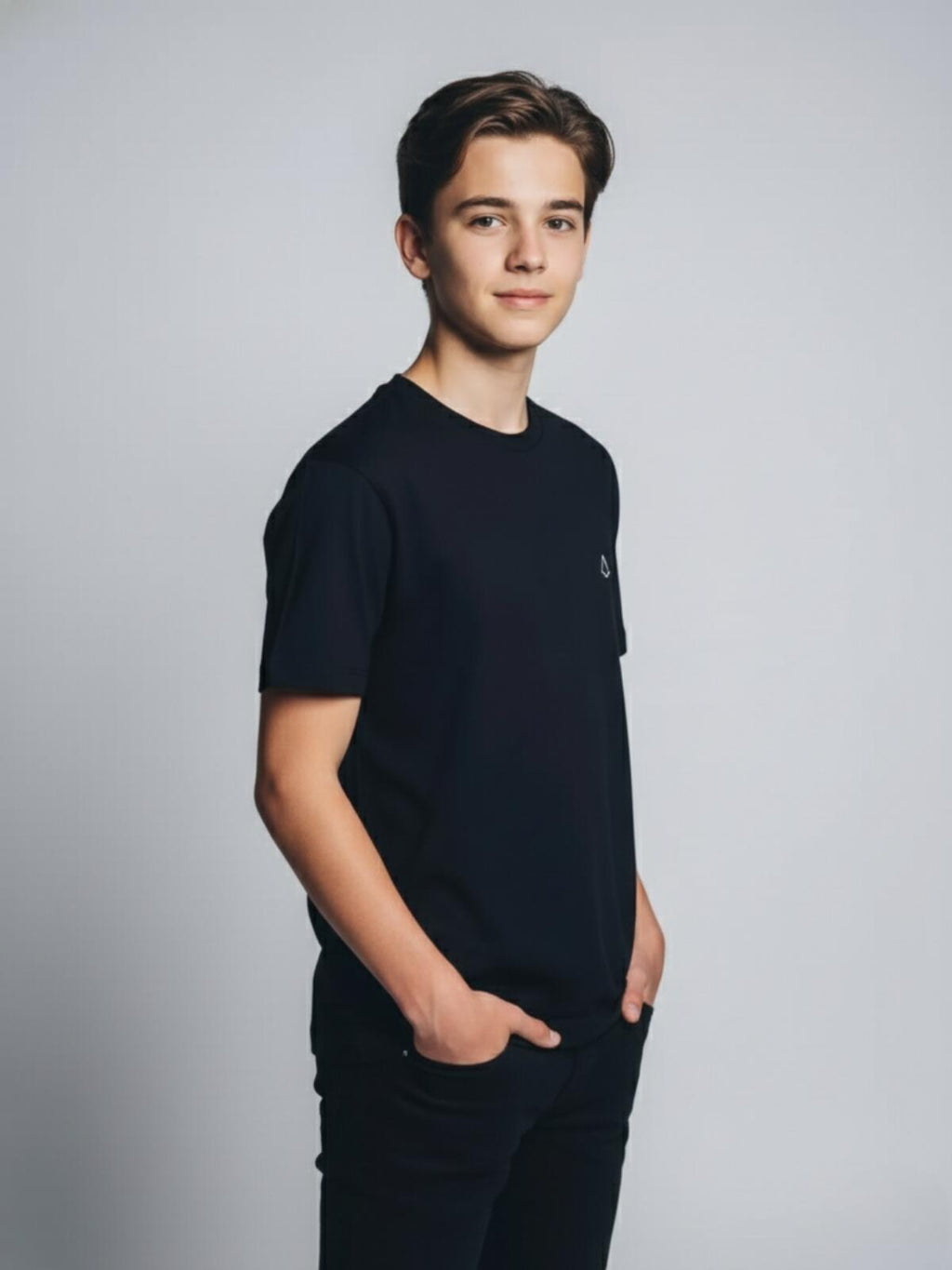 Camiseta Infantil Básico Teen Black