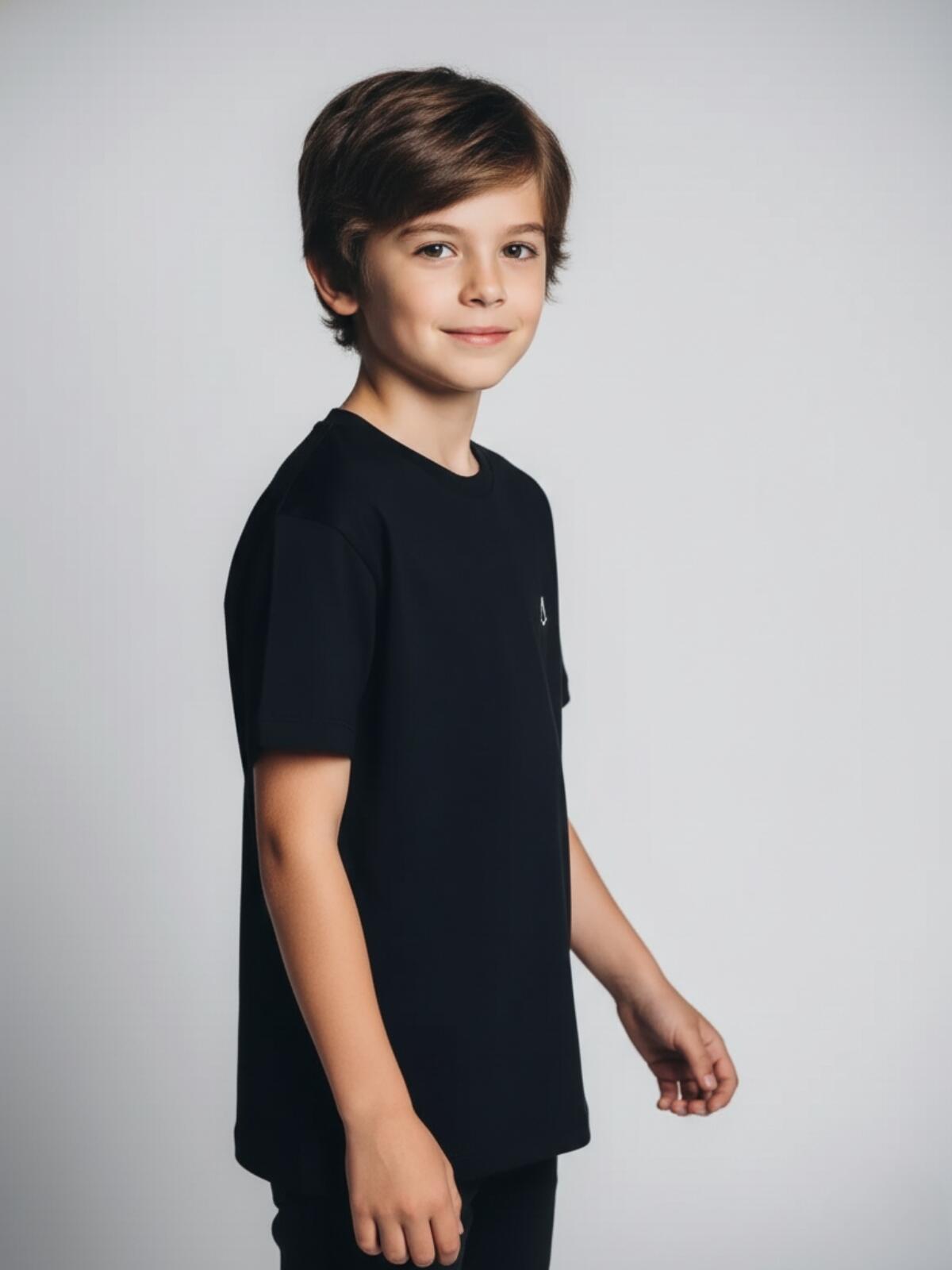 Camiseta Infantil Básico Infantil Black