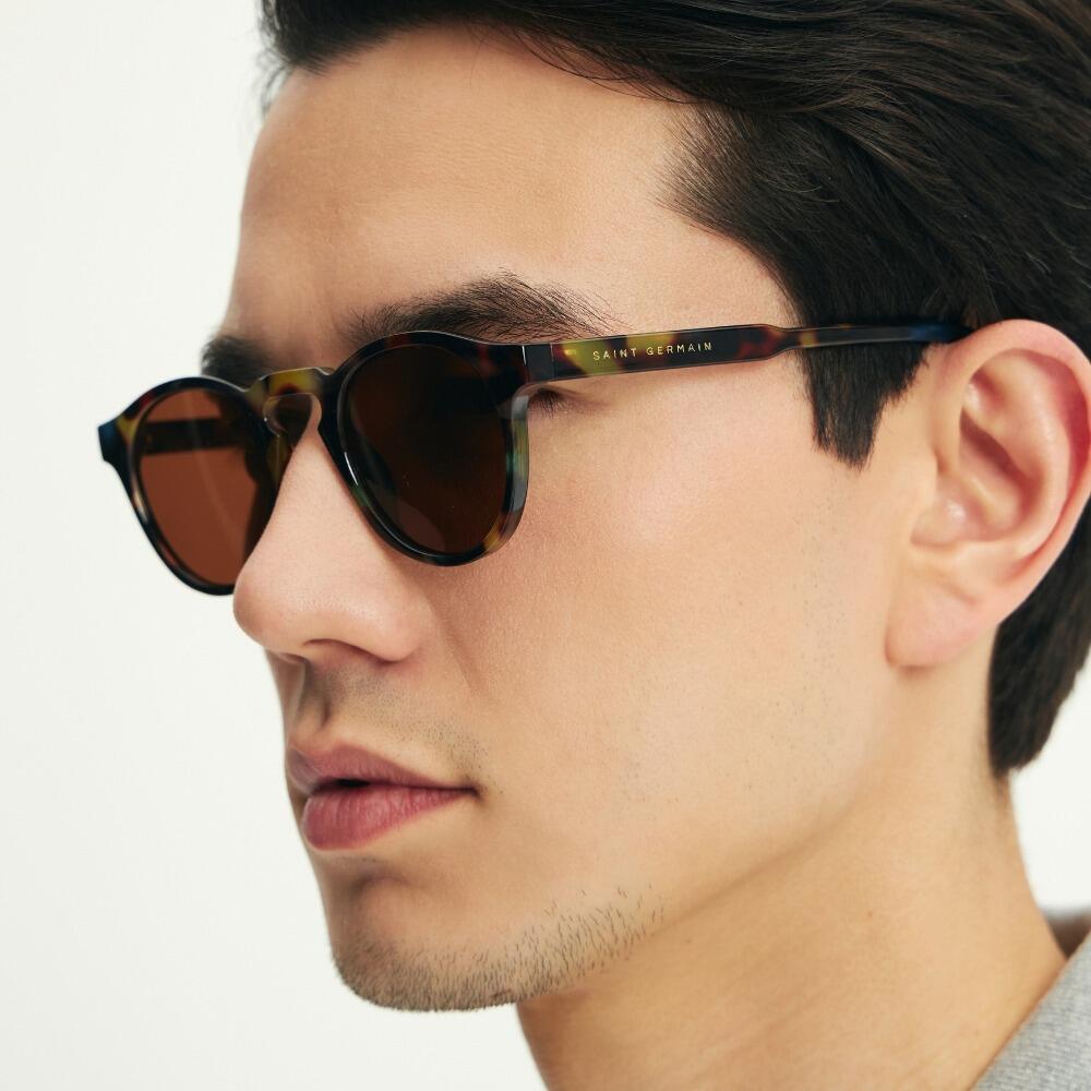 Oculos de Sol Redondo Duna Tortoise Aquamarine