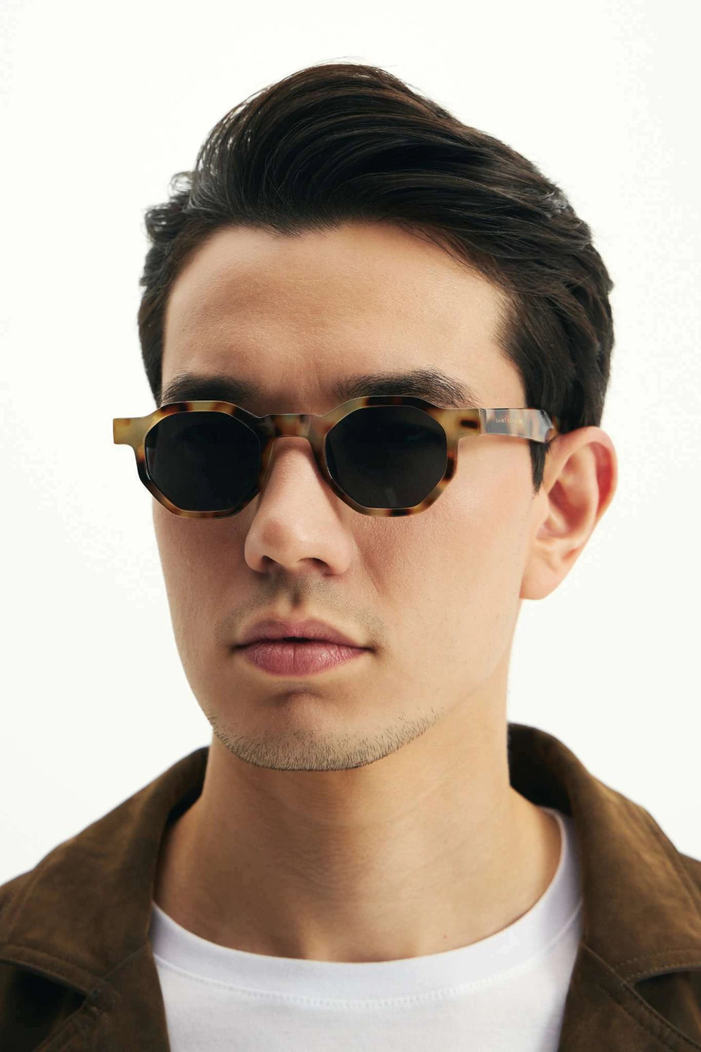 Oculos de Sol Hexagonal Tori Tortoise Latte