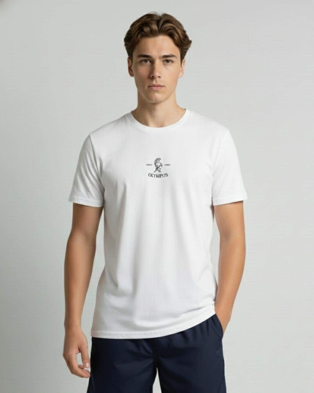 Camiseta Estampada Olympos White
